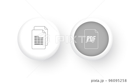 Documents and pdf file icon set, Website design, Mobile app Documents and pdf file icon set, Website design, Mobile app 96095258