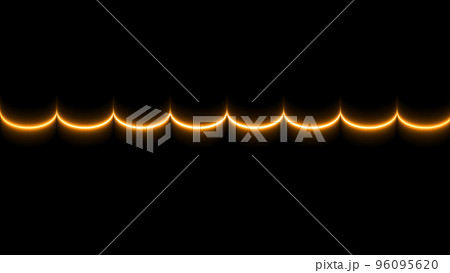 3d Rendering. Abstract gold and black light pattern with the gradient. Background black dark modern. Luxurious bright gold lines with metallic effect 96095620