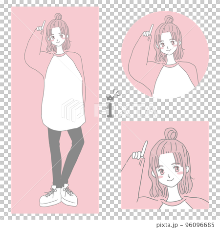 可以用來排第一的女人的簡單圖解 96096685