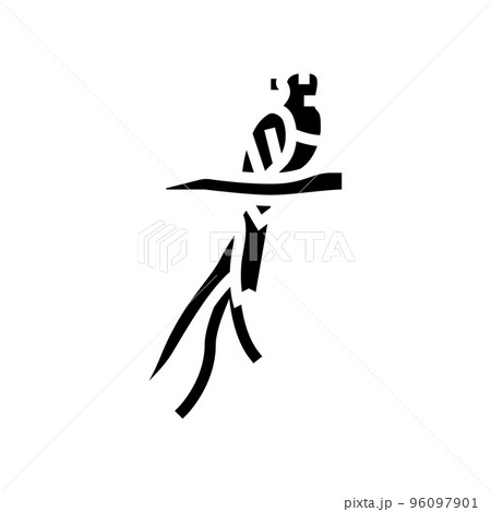 quetzal bird exotic glyph icon vector illustration quetzal bird exotic glyph icon vector illustration 96097901