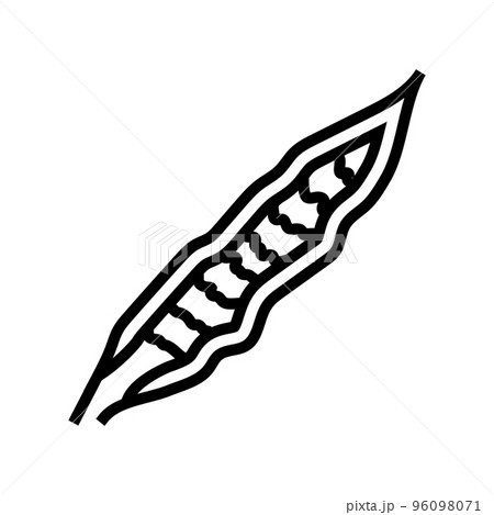 sansevieria tropical leaf line icon vector illustration sansevieria tropical leaf line icon vector illustration 96098071