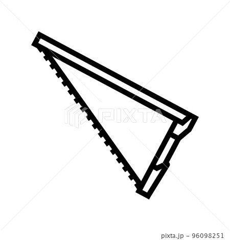 camping hand saw line icon vector illustration camping hand saw line icon vector illustration 96098251