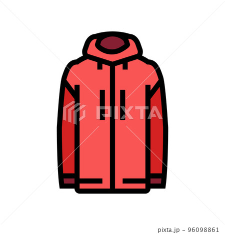 windproof outerwear male color icon vector illustration 96098861
