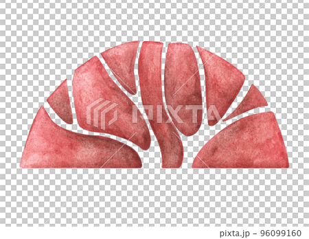 Abstract forest trees. Watercolor illustration, Autumn trees. 96099160