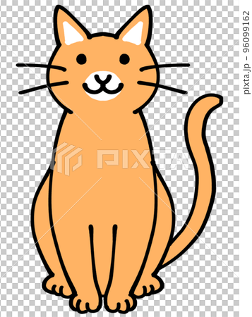 橘貓插畫素材 96099162