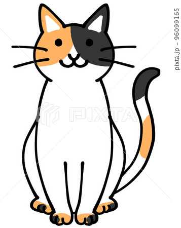 三毛猫のイラスト素材 96099165