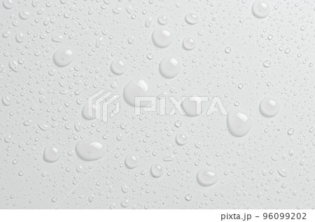 Drops of cosmetic micellar water or tonic. Closeup, macro photography Drops of cosmetic micellar water or tonic. Closeup, macro photography 96099202