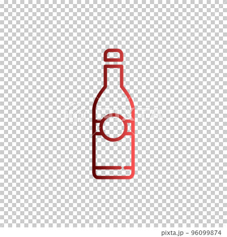Bottle icon vector illustration logo template for many purpose. Isolated on white background. 96099874