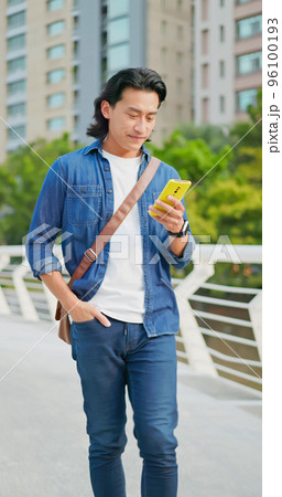 asian man walking asian man walking 96100193