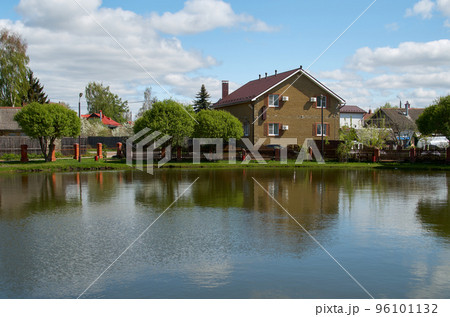 Two-story brick house on the lake Two-story brick house on the lake 96101132