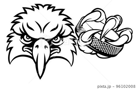 Eagle Ice Hockey Player Animal Sports Mascot 96102008
