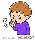 咳をしている子ども 96103527