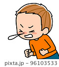 くしゃみをしている子ども 96103533