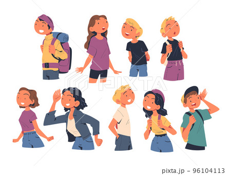People Characters Looking Into the Distance with Curious Face Vector Set People Characters Looking Into the Distance with Curious Face Vector Set 96104113