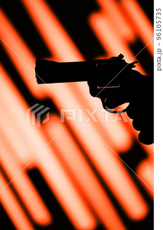 Pistol gun dark at night 96105735