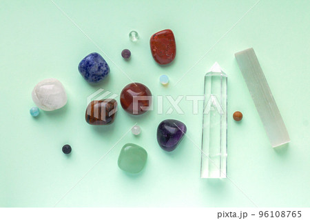 Crystal, gemstone, mineral for spiritual healing ritual 96108765