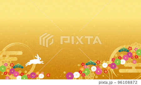 bg material-early spring rabbit 6-2 - Stock Illustration [96108872] - PIXTA