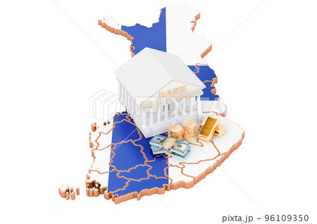 Banking system in Finland concept. 3D rendering 96109350