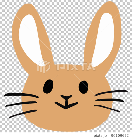 Brown rabbit face 96109652