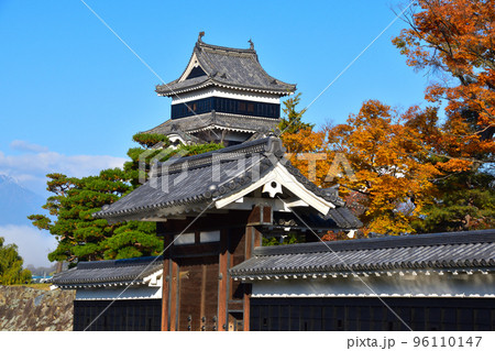 秋 松本城 黒門 秋 松本城 黒門 96110147