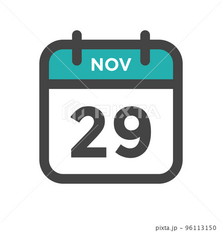 November 29 Calendar Day or Calender Date for Deadlines or Appointment 96113150