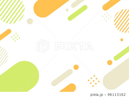 オレンジとグリーンの幾何学パターンの背景素材 オレンジとグリーンの幾何学パターンの背景素材 96113162