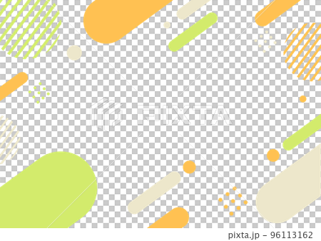 オレンジとグリーンの幾何学パターンの背景素材 オレンジとグリーンの幾何学パターンの背景素材 96113162