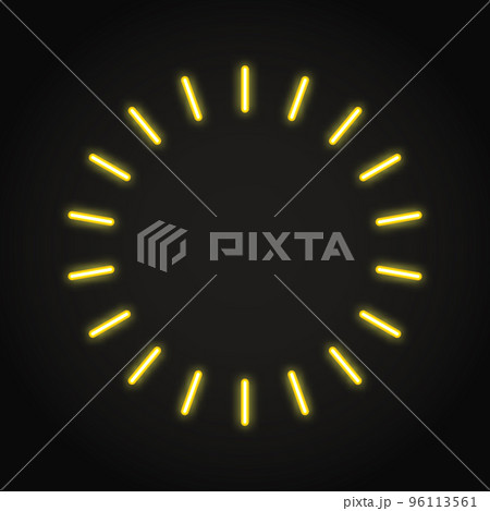 Neon shining circular lines frame Neon shining circular lines frame 96113561