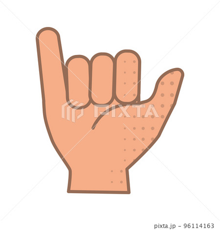Isolated colored hand gesture icon Flat design Vector Isolated colored hand gesture icon Flat design Vector 96114163
