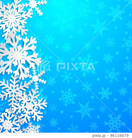 Christmas background of snowflakes 96116079