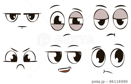 Set of different face expression avatars Vector Set of different face expression avatars Vector 96116990