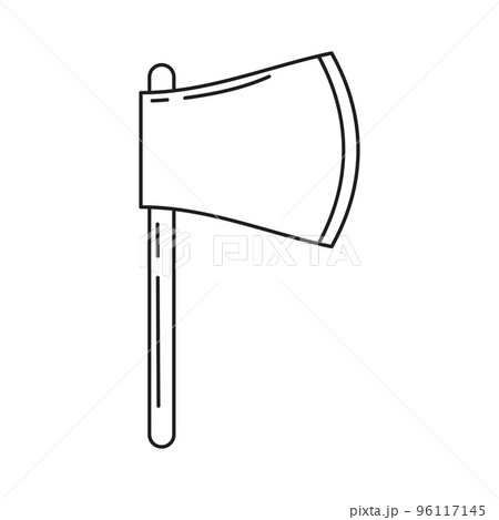Isolated axe weapon medieval icon Vector Isolated axe weapon medieval icon Vector 96117145