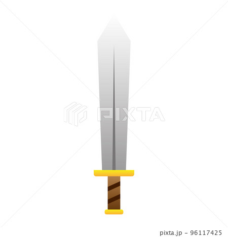 Isolated sword weapon medieval icon Vector Isolated sword weapon medieval icon Vector 96117425