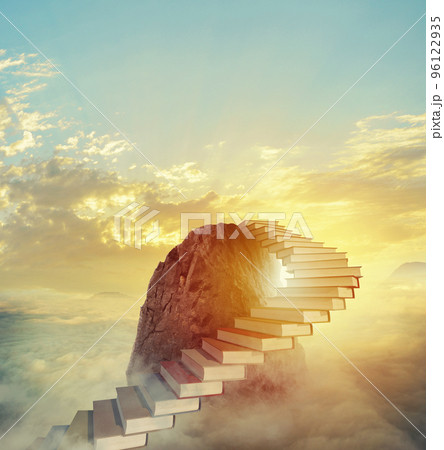 Aspire to prestigious roles by climbing a ladder of books Aspire to prestigious roles by climbing a ladder of books 96122935