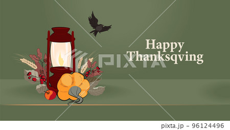 Happy Thanksgiving holiday vector design template for websites, posters, banners. Happy Thanksgiving with traditional food, turkey, pies, pumpkins and fruits. Vector website template Happy Thanksgiving holiday vector design template for websites, posters, banners. Happy Thanksgiving with traditional food, turkey, pies, pumpkins and fruits. Vector website template 96124496