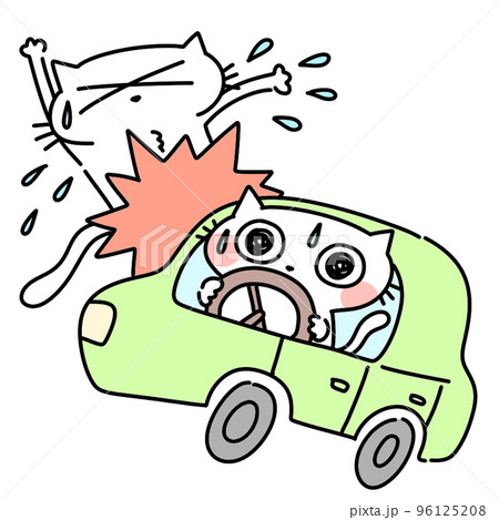 車で轢く、事故、交通事故 96125208
