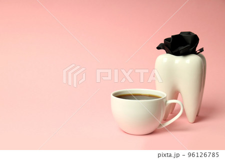 Concept of food bad for teeth, dental care, space for text Concept of food bad for teeth, dental care, space for text 96126785