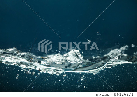 Concept of freshness, clear water, close up 96126871