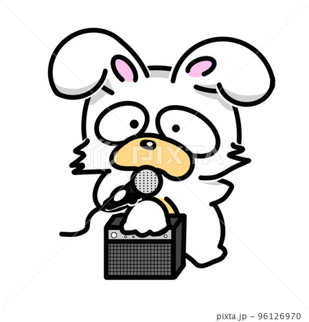 歌う　ウサギ 96126970