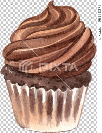 Chocolate Sweet Dessert And Drink Icons Watercolor Chocolate Sweet Dessert And Drink Icons Watercolor 96128372