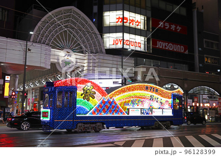 鹿児島市電 01 おはら祭 花電車 鹿児島市電 01 おはら祭 花電車 96128399