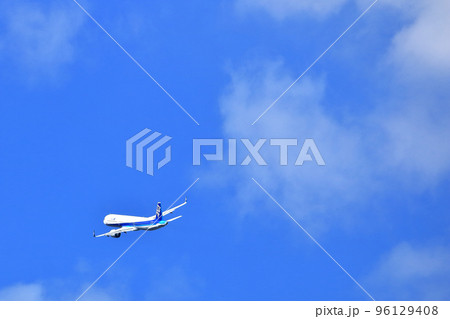 大阪国際空港 旅客機 離陸 猪名川土手 大阪国際空港 旅客機 離陸 猪名川土手 96129408