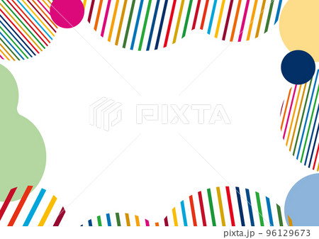 SDGs 17色のフレーム背景素材 SDGs 17色のフレーム背景素材 96129673