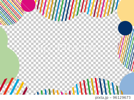 SDGs 17色のフレーム背景素材 SDGs 17色のフレーム背景素材 96129673