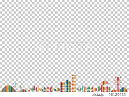 SDGs 17 彩色背景素材 96129683