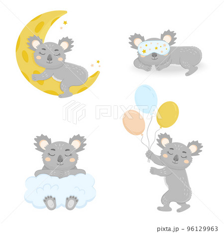 Set with a sleeping koala 96129963