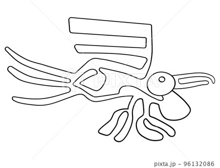 Geoglyph of the pelican from Nazca 96132086