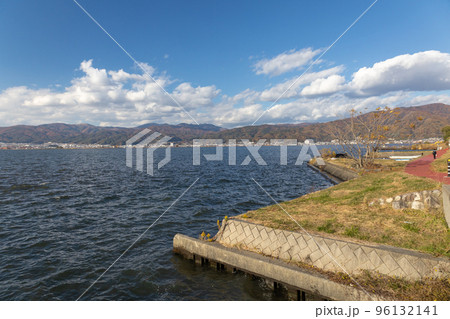 諏訪湖畔　長野県諏訪市 96132141