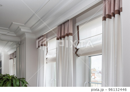 Curtains in the interior, Curtain interior decoration in living room 96132446