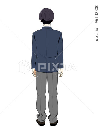 男子高生　後ろ姿 96132800